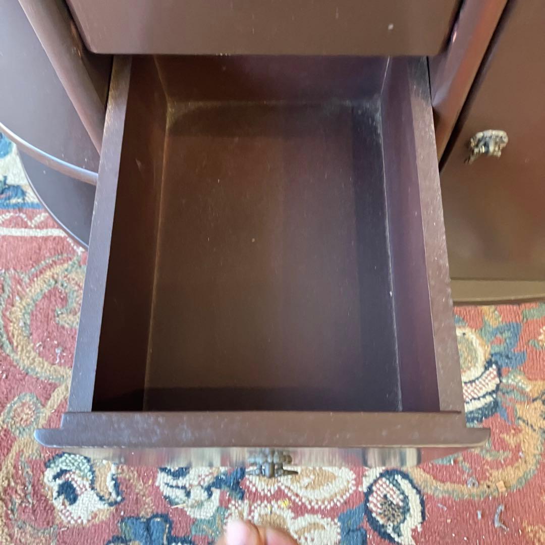 北欧レトロ オーバル型 木製サイドボード 飾り棚 古家具 古道具 ビンテージ