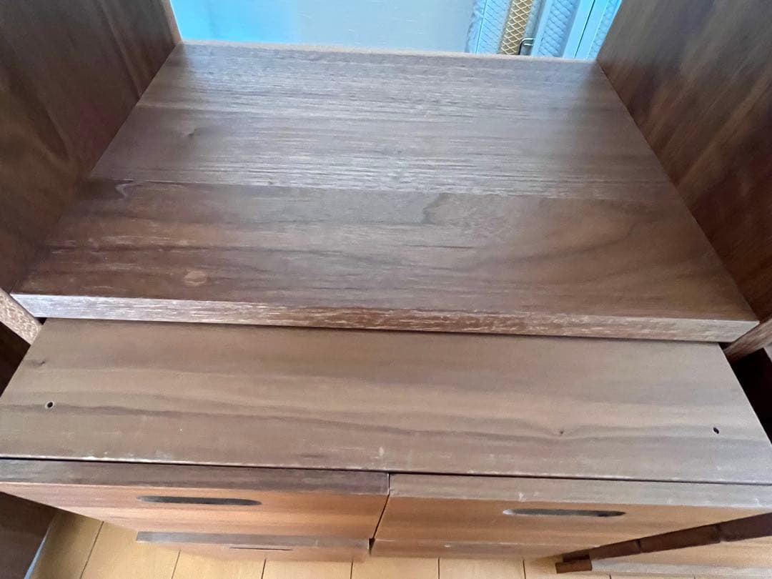 無印良品　スタッキングシェルフ2×3 ・スタッキングチェスト3点　ウォールナット