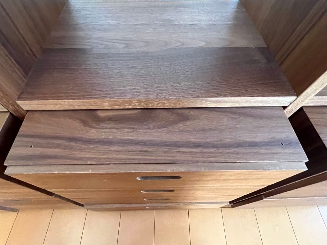 無印良品　スタッキングシェルフ2×3 ・スタッキングチェスト3点　ウォールナット