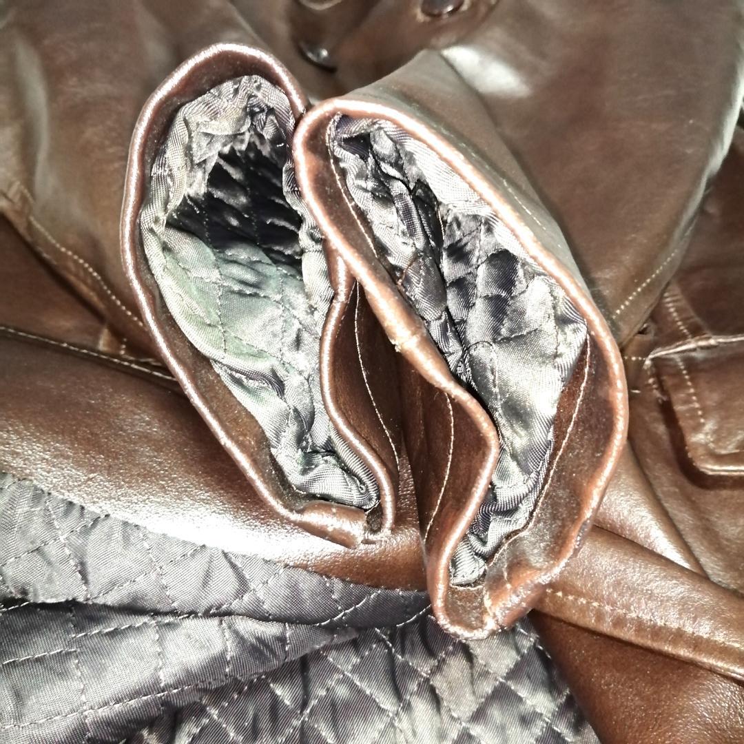 MAX&Co. レザーコート　牛革本革