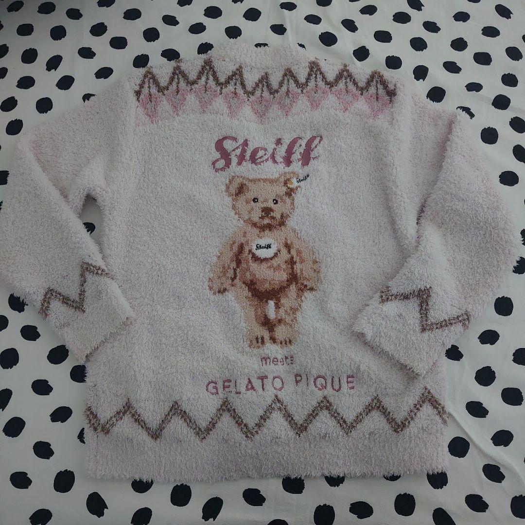 2024 ジェラピケ　Steiff シュタイフ　コラボ　大人気カーディガン