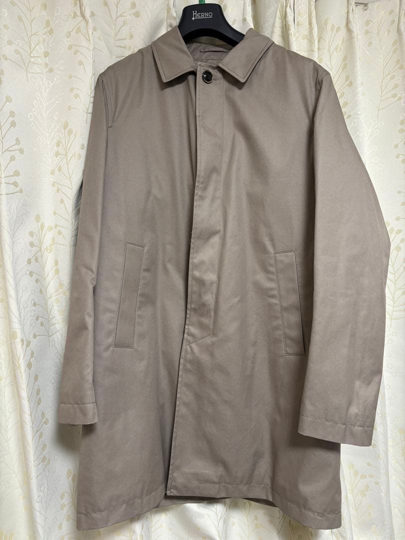 【新品】ヘルノ コート デロン グレー ベージュ メンズ HERNO