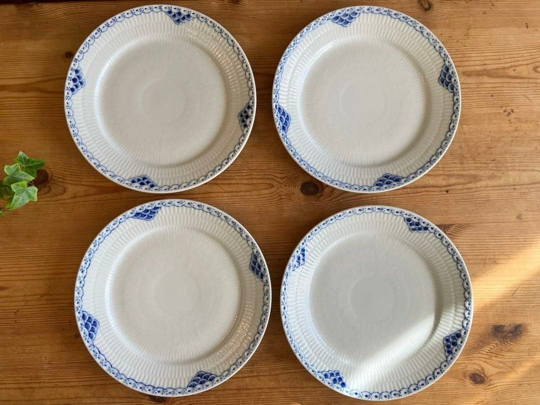 ロイヤルコペンハーゲン　ブループリンセス　25ディナープレート×4