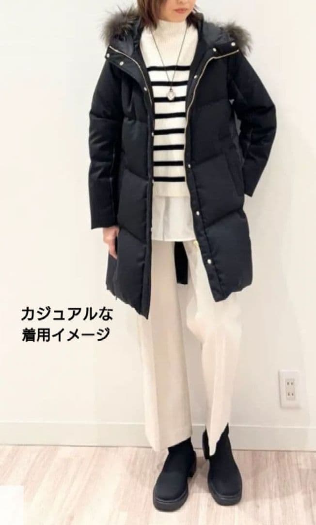 ２３区新品✨️ TWツイルロングダウンコート　ダウンジャケット２３区レディース