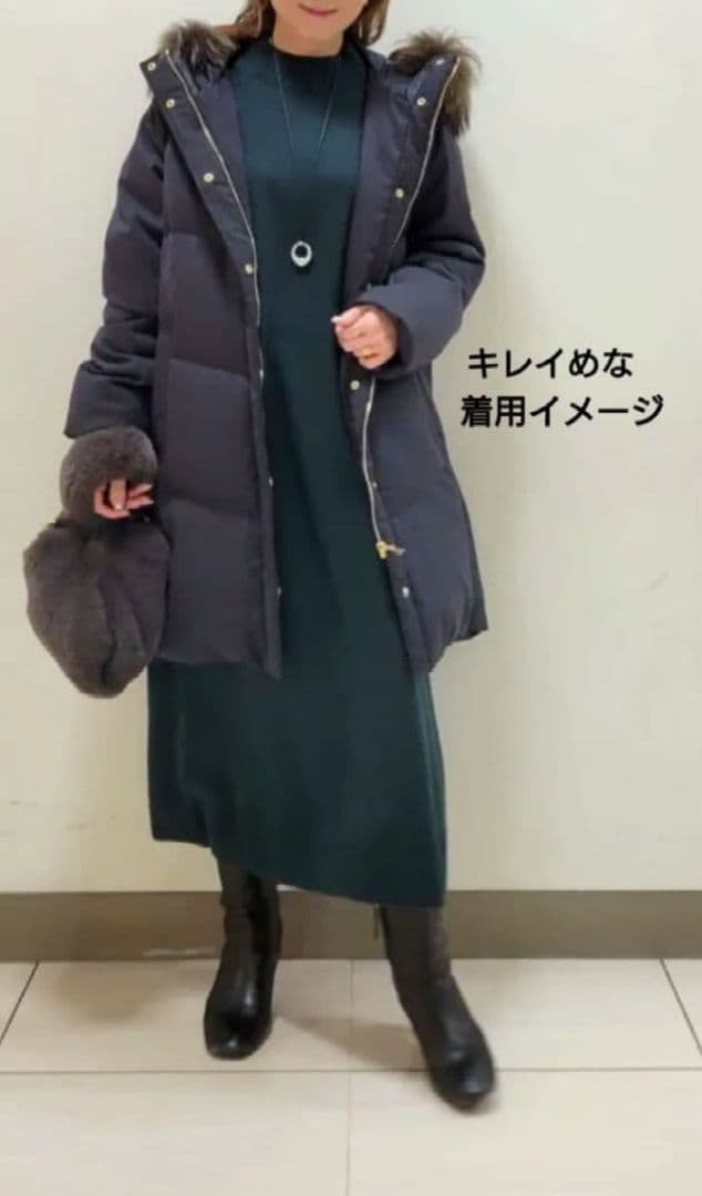 ２３区新品✨️ TWツイルロングダウンコート　ダウンジャケット２３区レディース