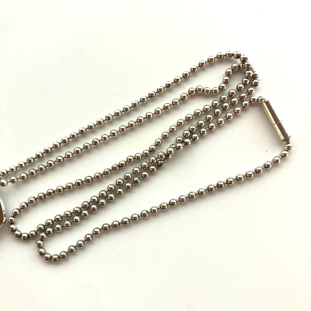 【美品】GUCCI グッチ ドッグタグ ボールチェーン ネックレス