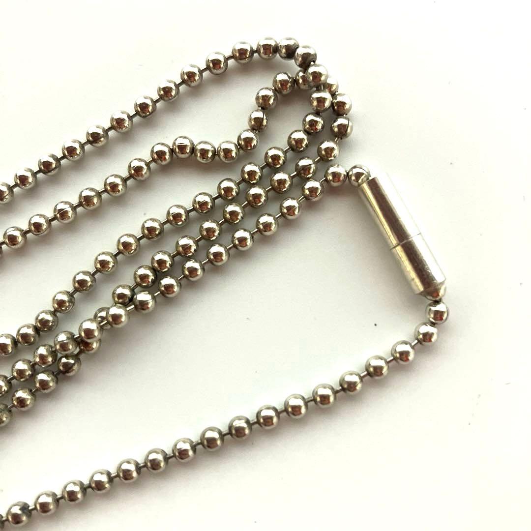 【美品】GUCCI グッチ ドッグタグ ボールチェーン ネックレス