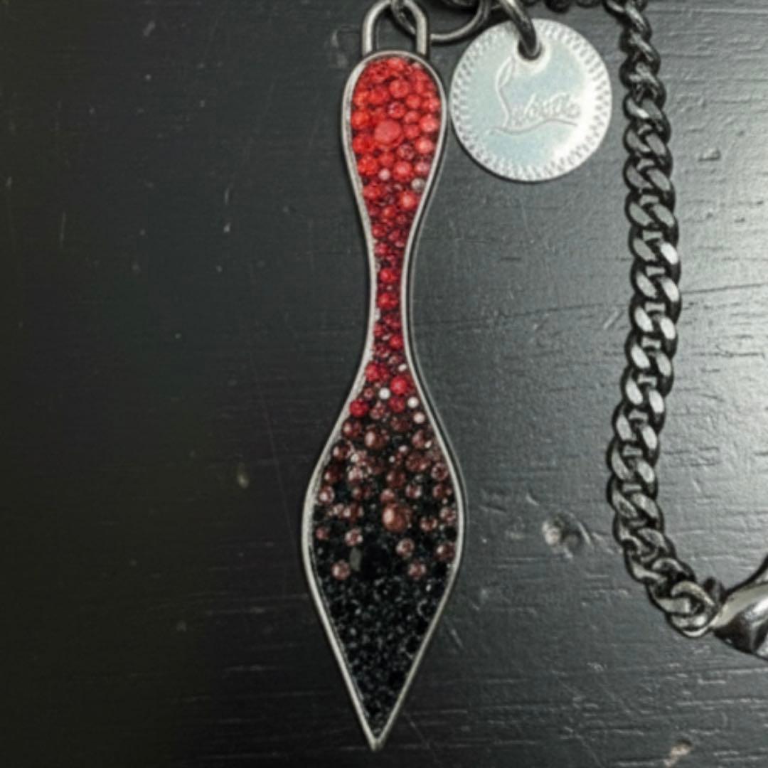 【極美品】クリスチャンルブタン キーリング レッドソール ストラス 完備品