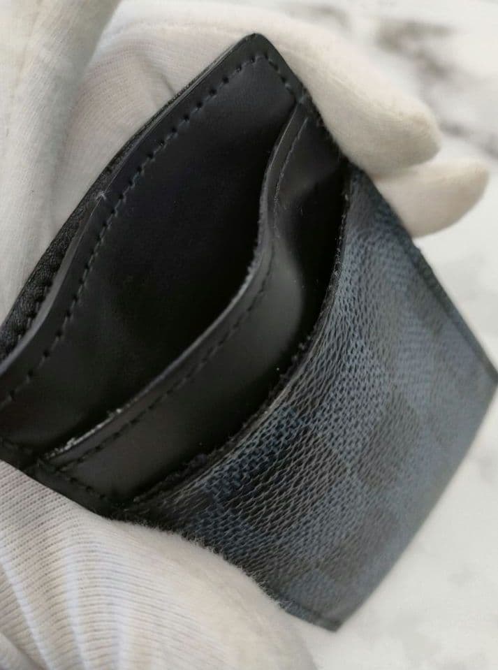 AQA11 ルイヴィトン 極美品 ダミエグラフィット マネークリップ