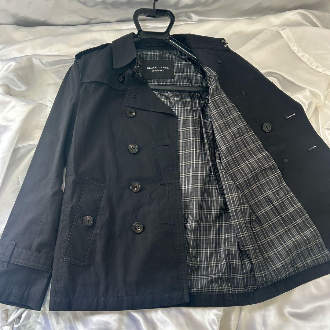 BURBERRYバーバリー ブラックレーベル ショート トレンチコート メンズ