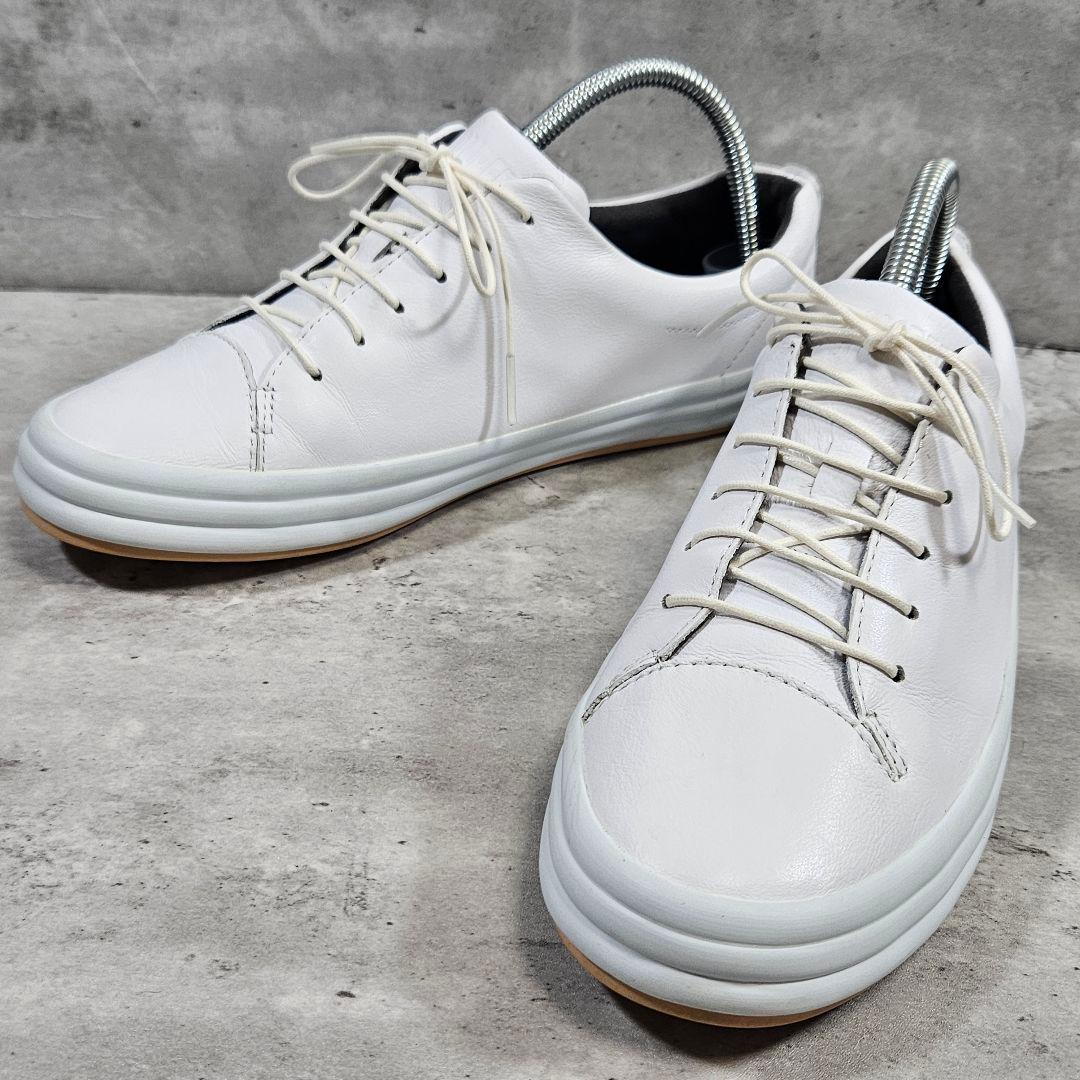 美品 CAMPER HOOPS スニーカー ホワイトレザー 39(25cm)