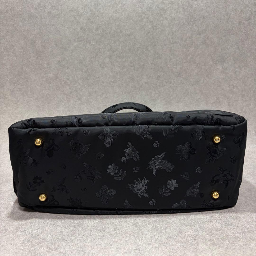 希少美品⭐︎フェイラー 2way ハイジ ジャガード ボストンバッグ ブラック