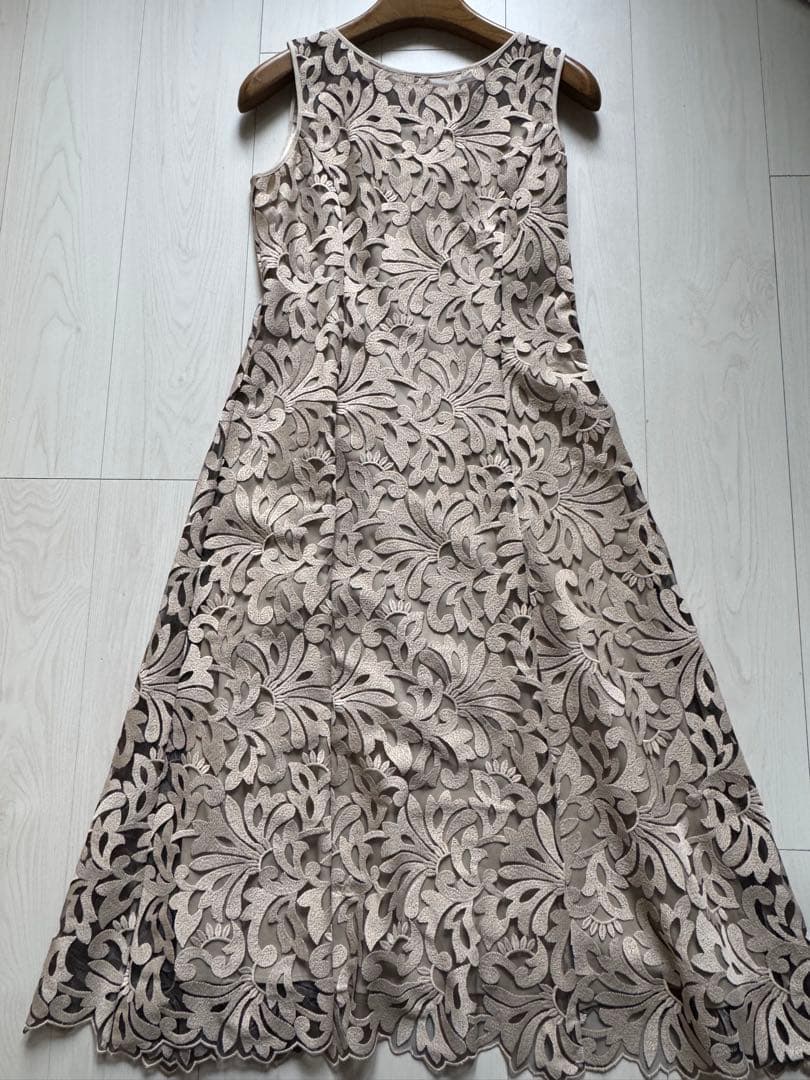 【ANAYI 】刺繍入りワンピース サイズ38