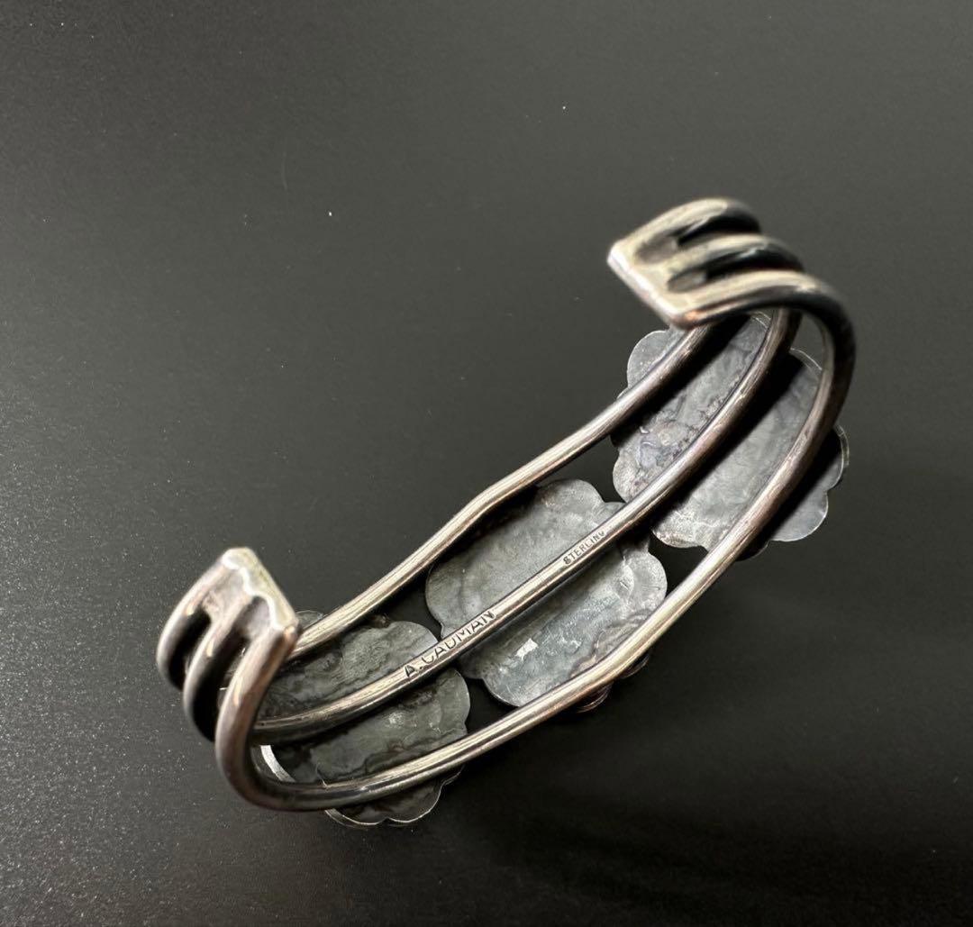 【美品】Navajo Andy Cadman 3連コンチョ バングル