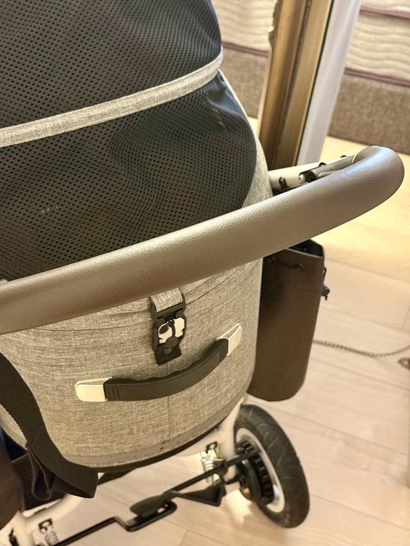 【引き取り限定】AIRBUGGY ペットカート グレー　ラージサイズ