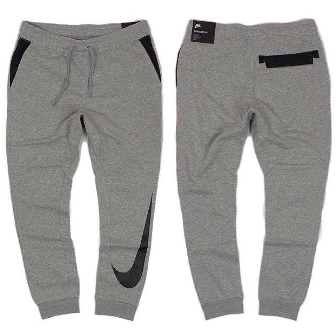 ✨新品✨ナイキ セットアップ ナイロン切替 ビッグスウォッシュ デカロゴ 灰 S