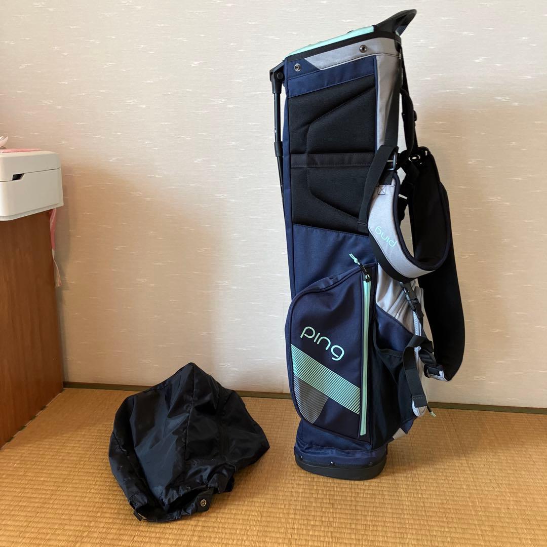 PING Hoofer Lite ゴルフバッグ ネイビー/ミント