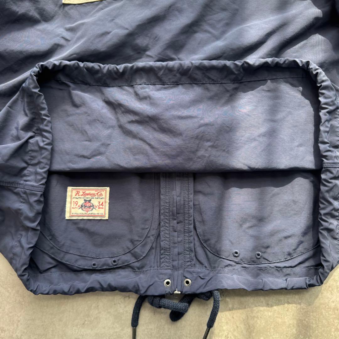 希少サイズ XL ポロバイラルフローレン ナイロンパーカー ネイビー 星条旗