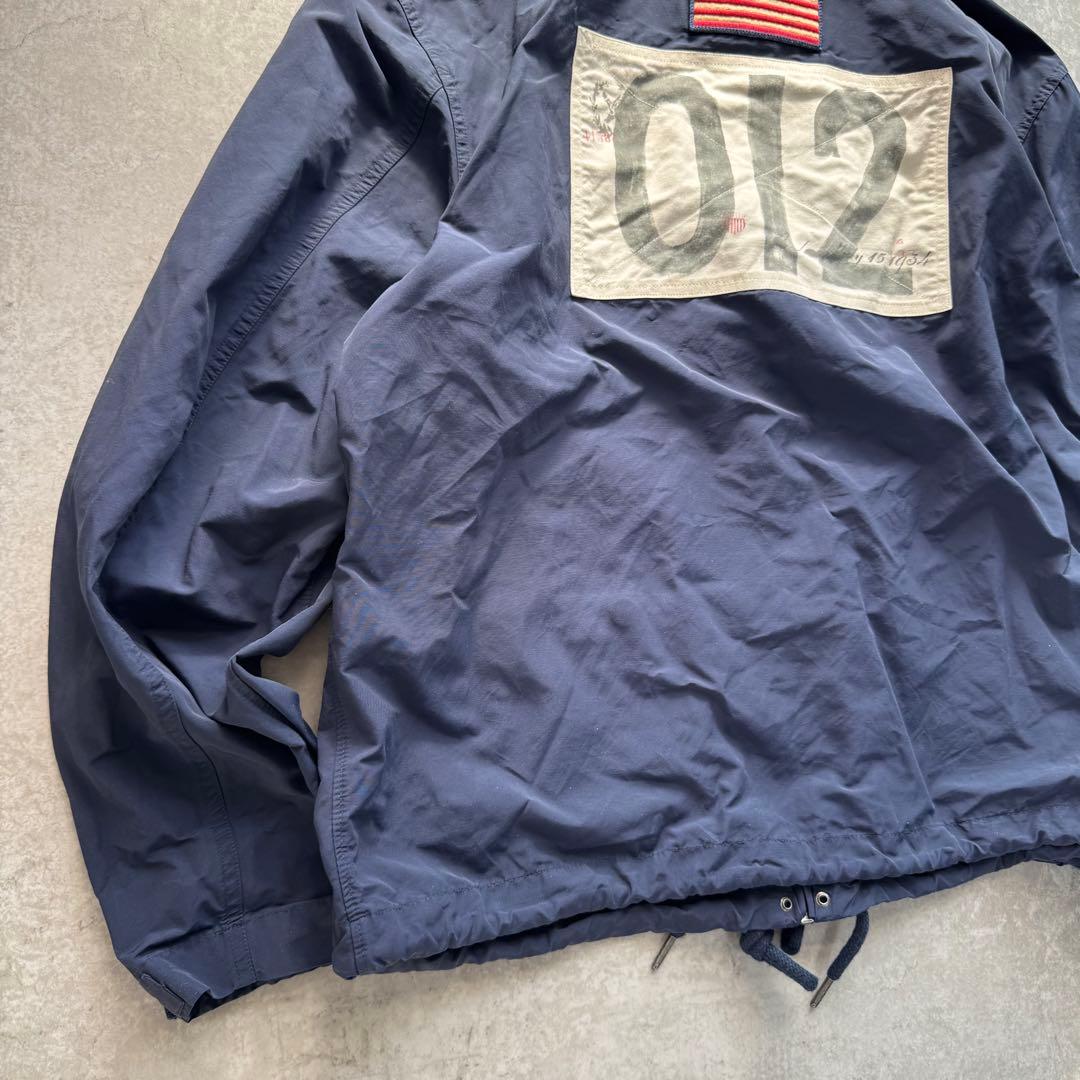 希少サイズ XL ポロバイラルフローレン ナイロンパーカー ネイビー 星条旗