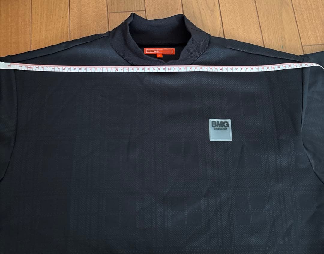 美品☆BEAMS GOLF☆モックネック☆長袖☆ブラック☆L☆ビームスゴルフ