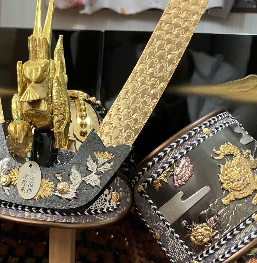 美品♪ 五月人形 こどもの日 端午の節句 兜飾り 鎧師 秀麿作
