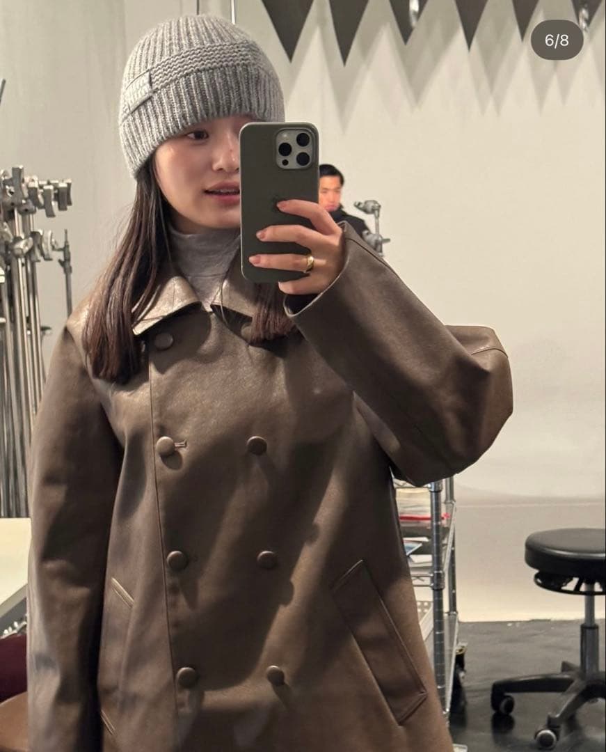 myne なぐもふうか　レザージャケット