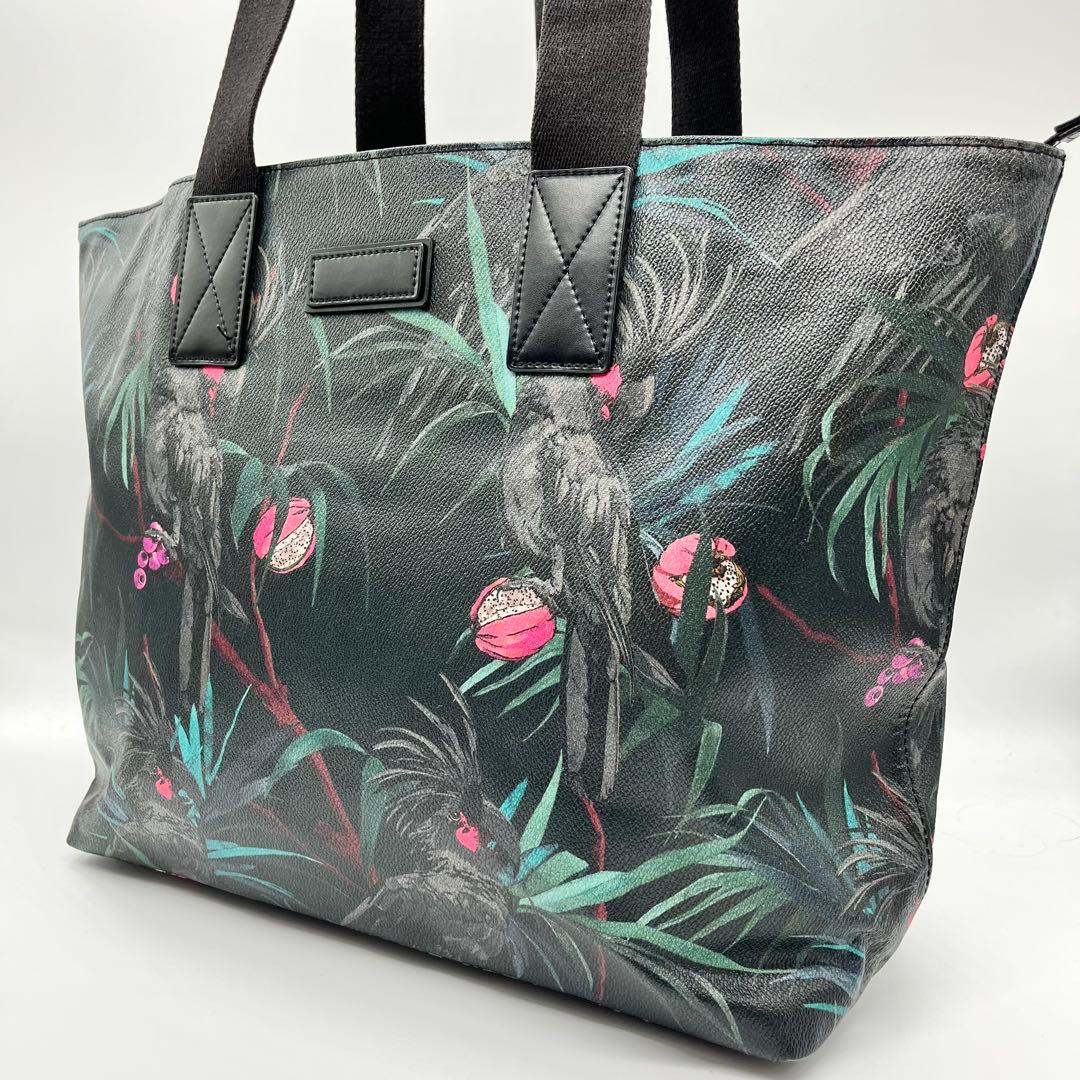 Paul Smith トロピカルバード 黒 トートバッグ
