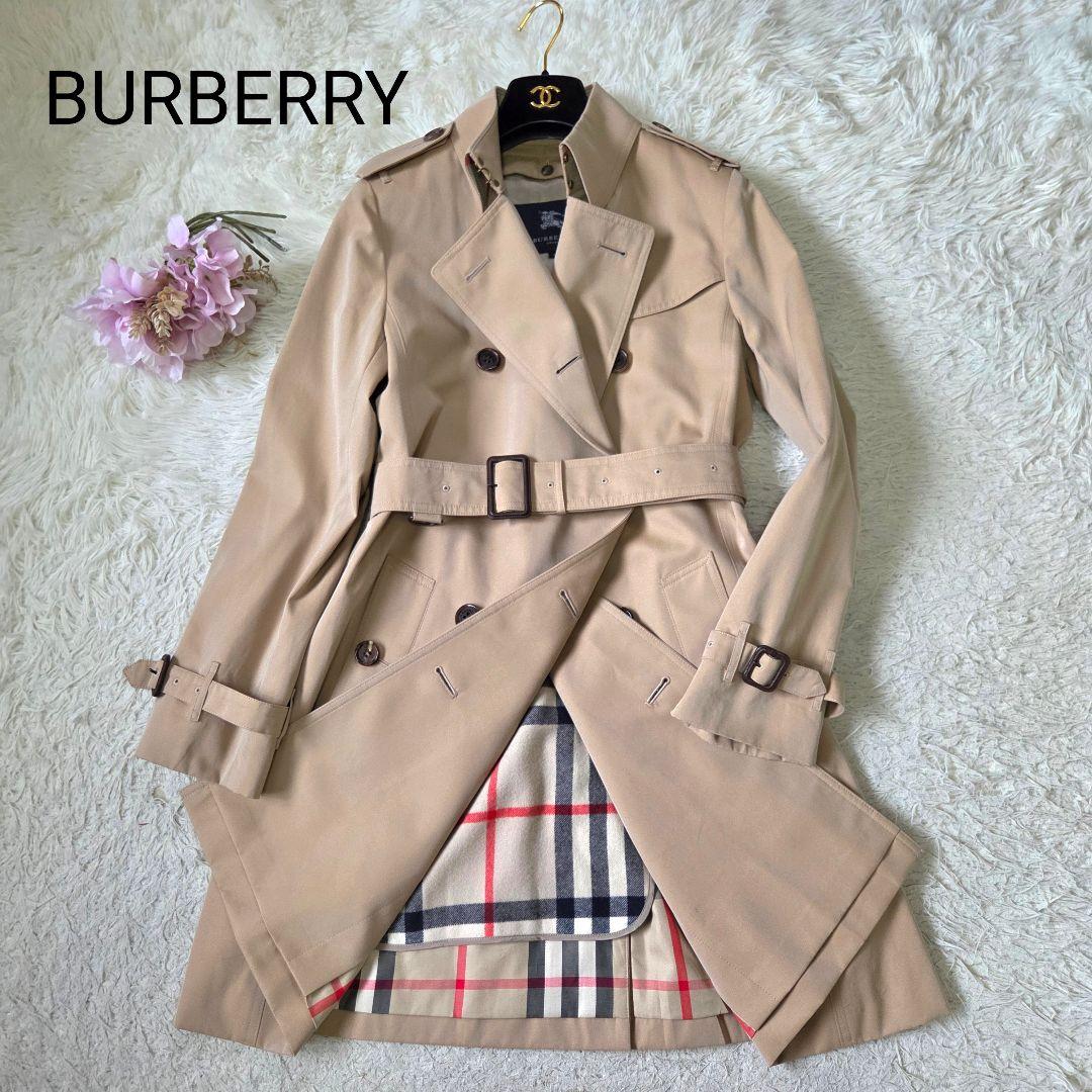 美品 バーバリー ハニーベージュ トレンチコート ライナー ノバチェック 40L