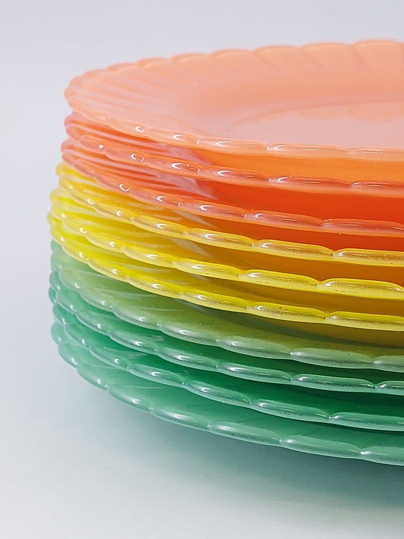 オールドデュラレックス ガラス皿 ヴィンテージ フランス 10枚まとめて レトロ