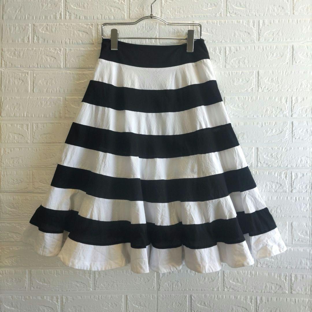 ジュンヤワタナベ 　コムデギャルソン　ボーダー　スカート　フレア