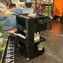 B-LINE ボビーワゴン 3段3トレイ 収納家具 小物入れ 黒 MoMA