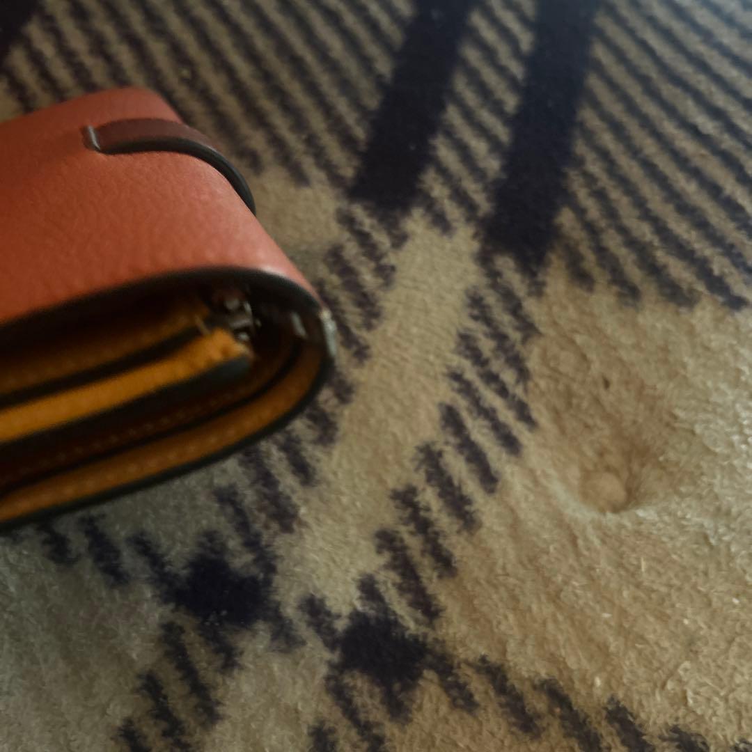 ロエベ財布オレンジ美品値引き可