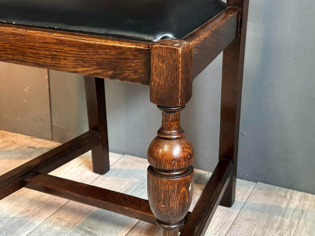 ②　英国　イギリス　ロイズアンティークス　ハイバックチェア　高浮き彫り　GY