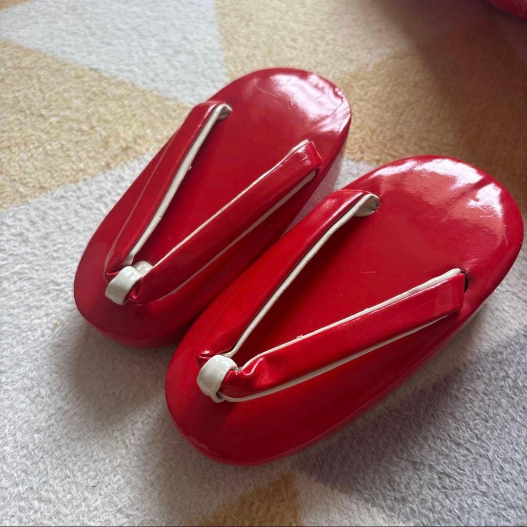 【お洒落】七五三 3歳 着物・被布・襦袢・草履セット