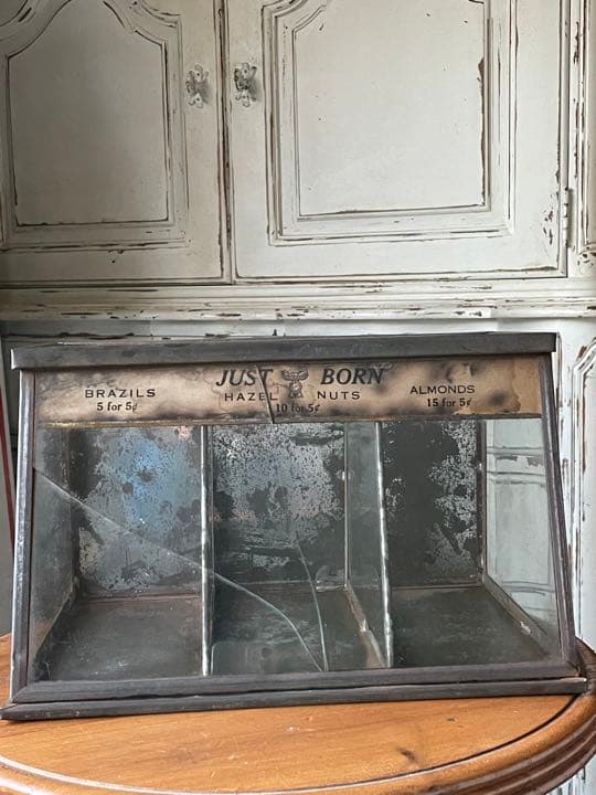 アンティーク　チョコレート　ディスプレイ　ケース　お菓子　100年　アメリカレア