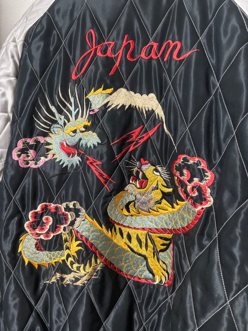 美品　テーラー東洋　スカジャン　髑髏　蛇　別珍　港商