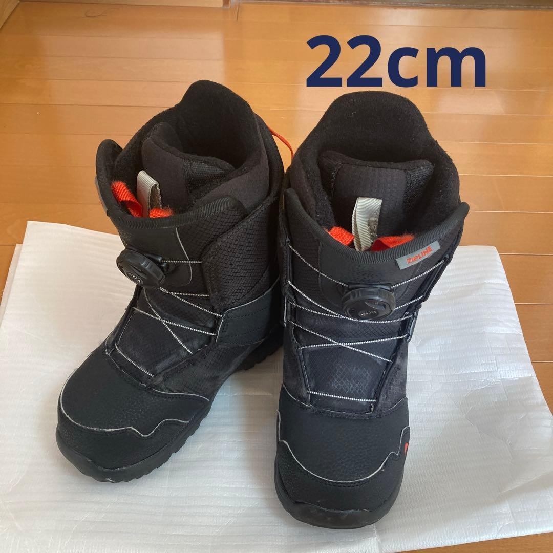 キッズ Burton ジップライン BOA® スノーボードブーツ　22.0cm