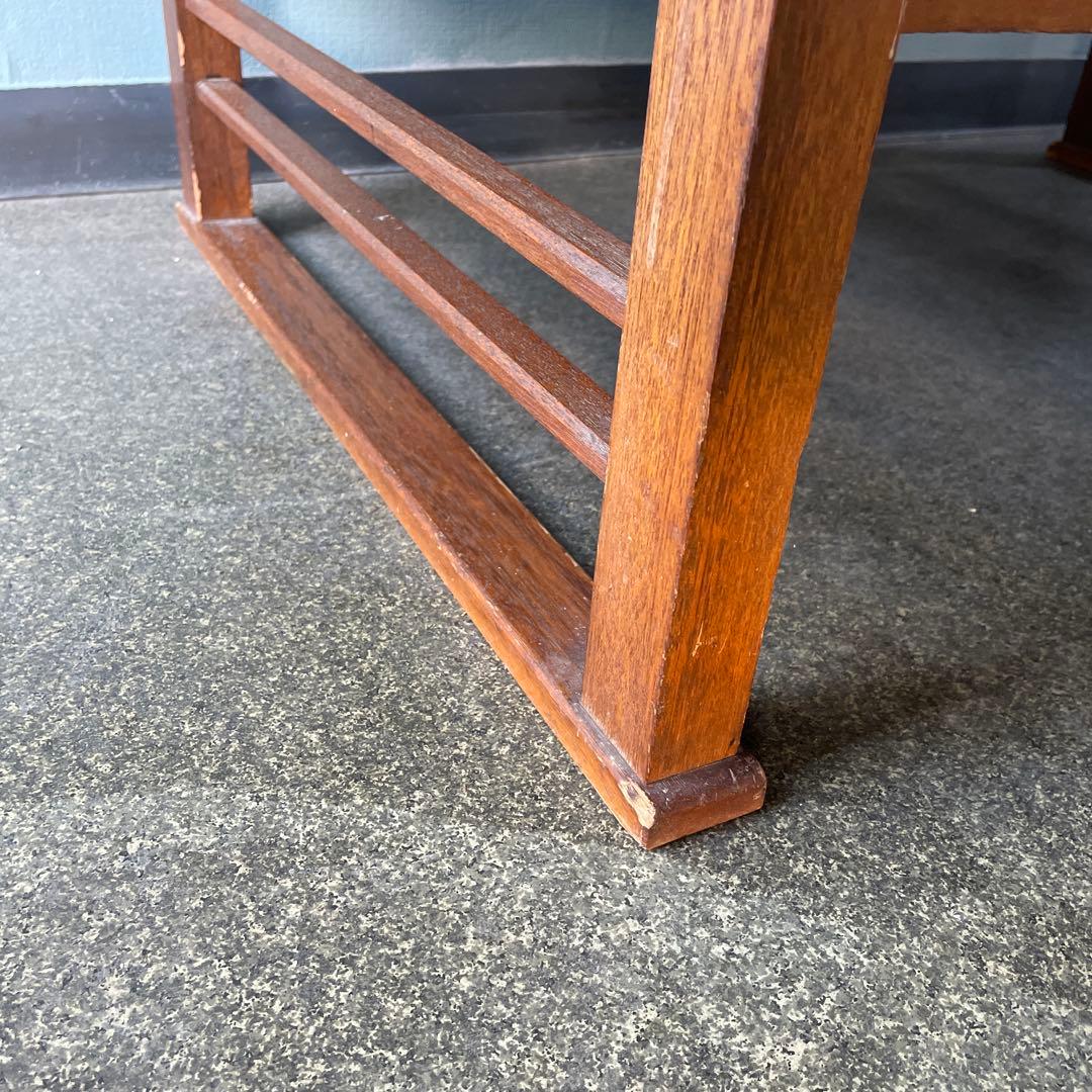 文机　昭和レトロ　古道具　アンティーク　ローテーブル　テレビ台