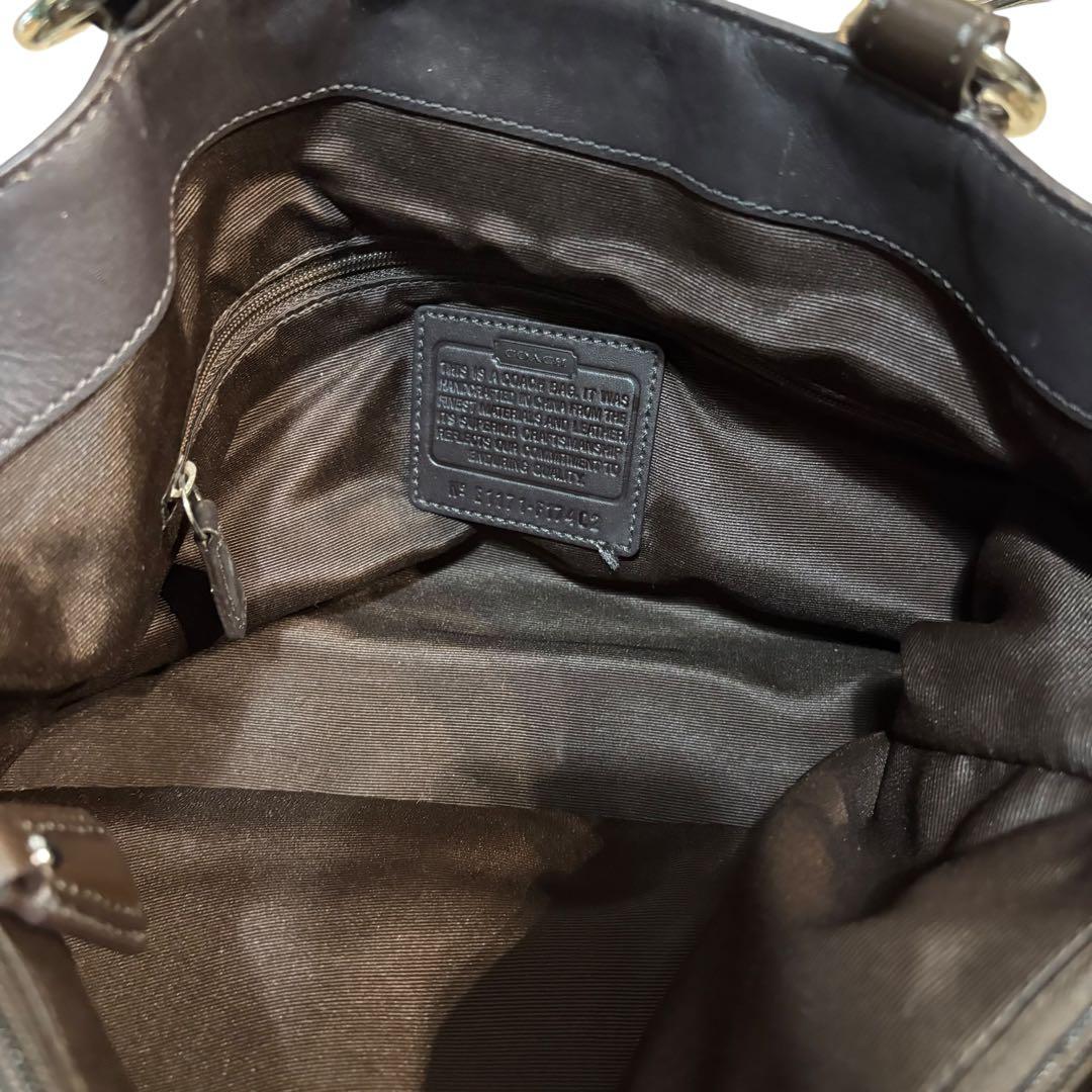 美品 COACH シグネチャー 2wayハンドバッグ トート F17402