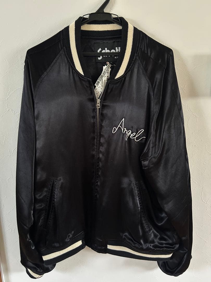 ☆★☆　Schott NYC ブラック サテン スカジャン