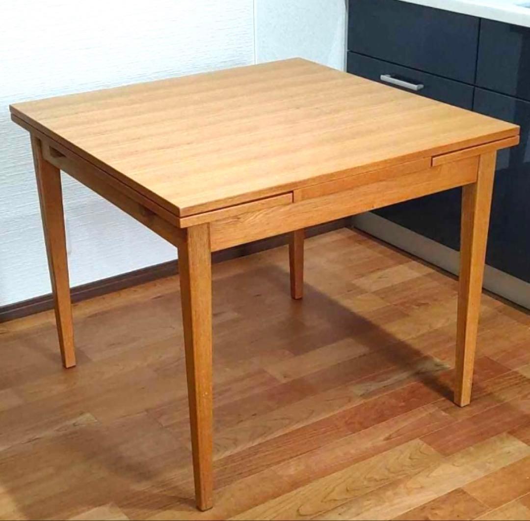 ninoさま専用分　無印良品ダイニングテーブル エクステンションテーブル タモ材