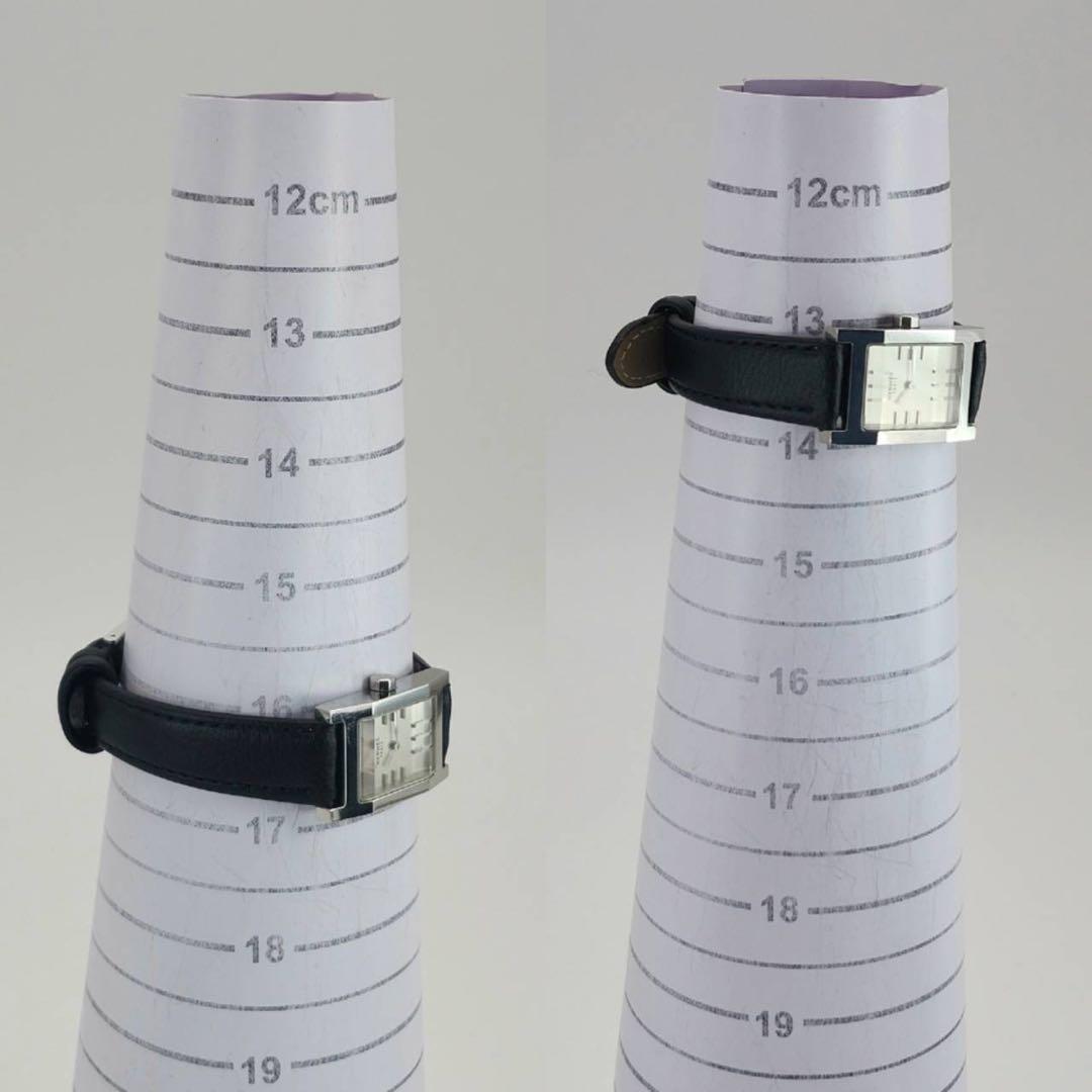 新品ベルト✨　エルメス　タンデム　カットガラス　白文字盤　クォーツ 付属品有り