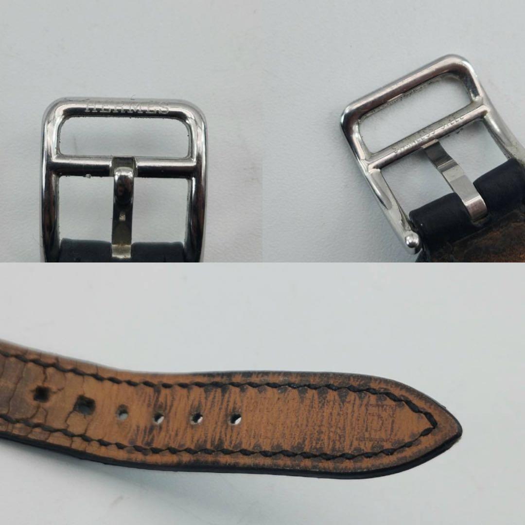 新品ベルト✨　エルメス　タンデム　カットガラス　白文字盤　クォーツ 付属品有り