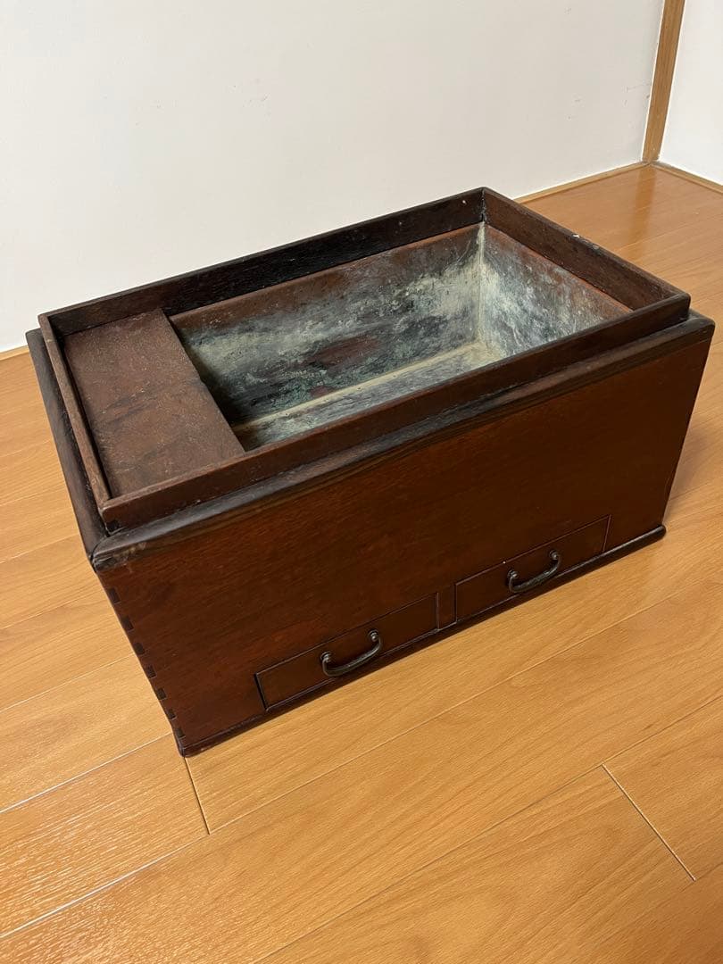 【期間限定値引き】　長火鉢　引出し付き　骨董品　アンティーク レトロ　昭和　希少