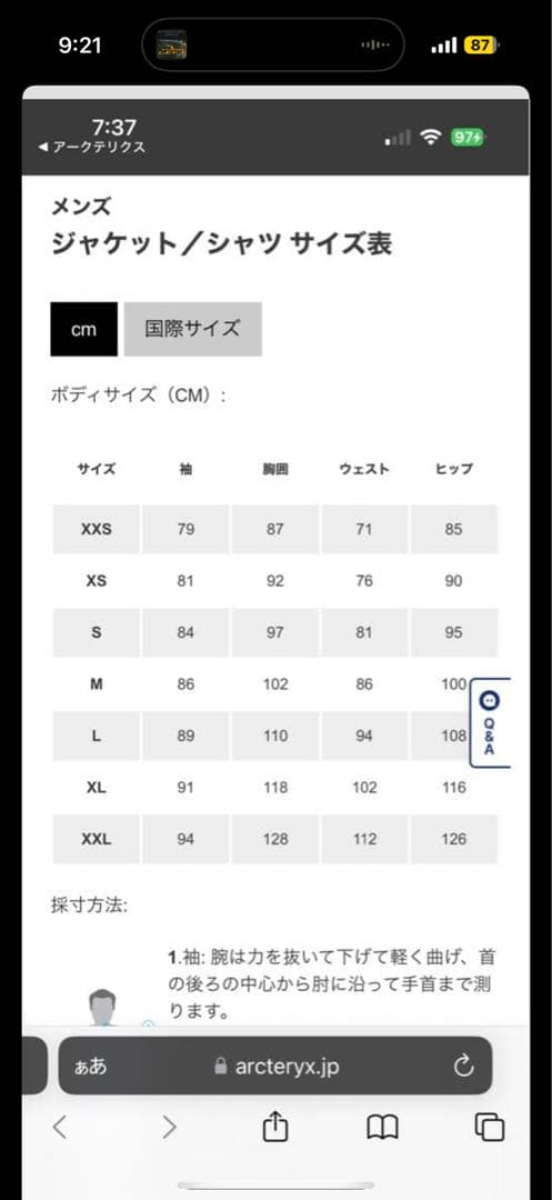 【試着のみ】ARC’TERYX イオニアメリノウールショートスリーブT