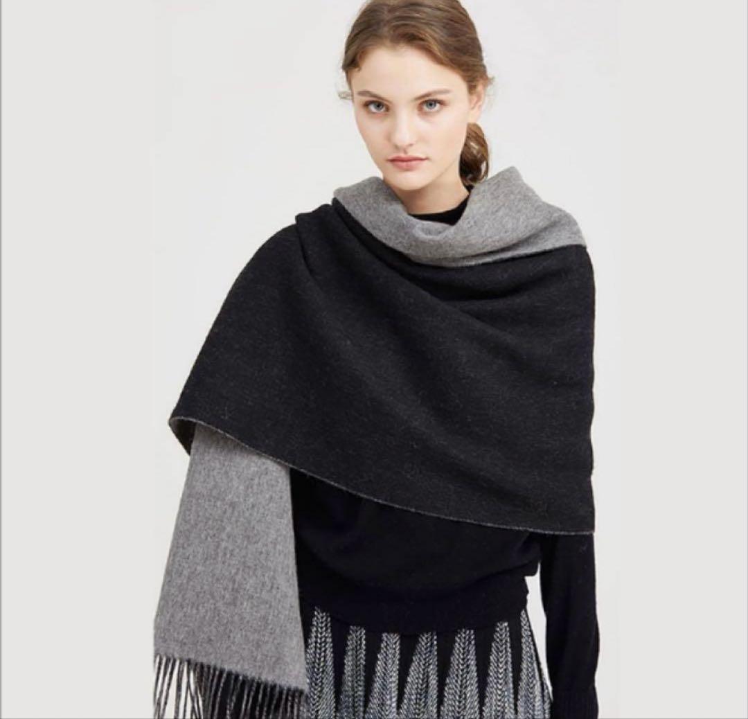 新品 大判 Johnstons of Elgin カシミヤ マフラー ストール