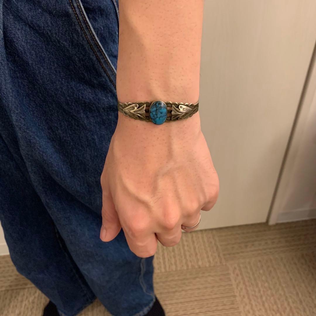 vintage【Bell Trading Post】ナバホ　ターコイズバングル