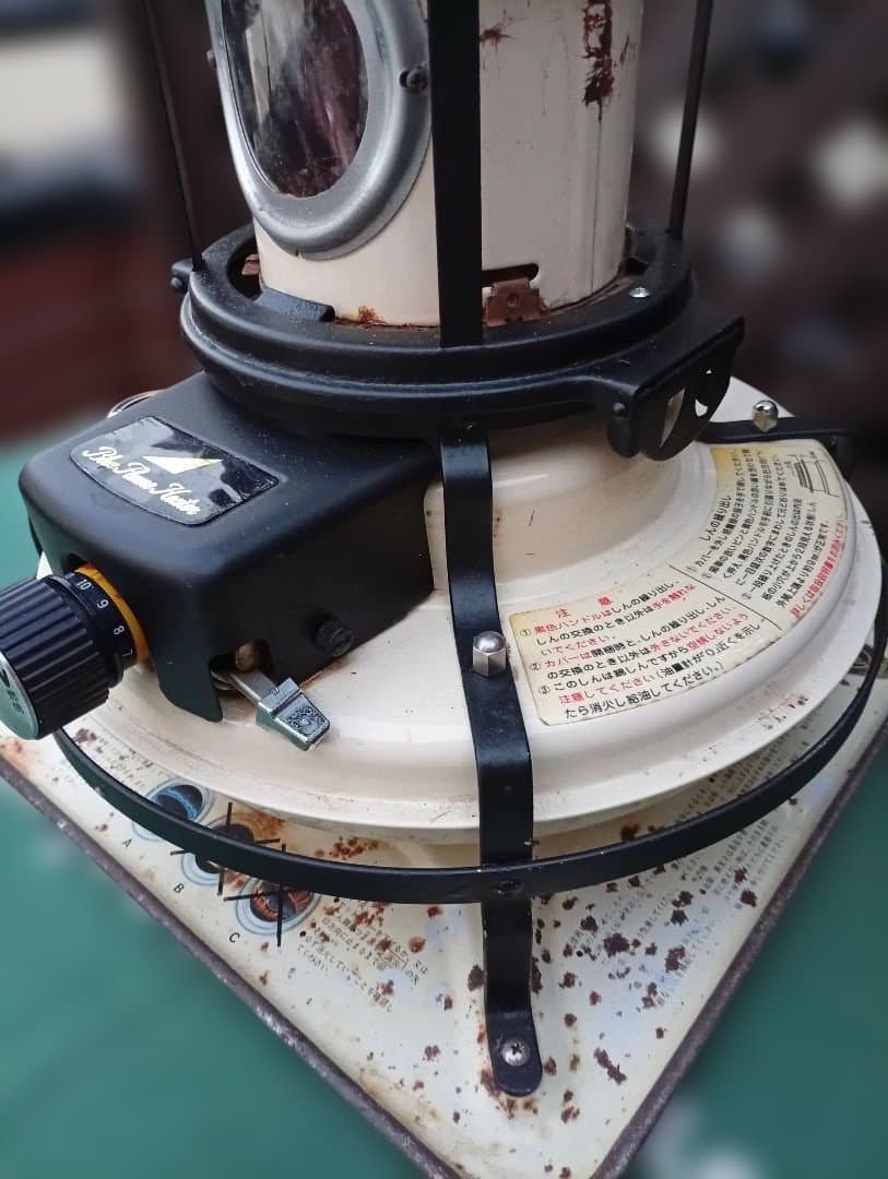 アラジンストーブ 純正品芯交換済 メンテナンス済です。耐熱塗装、取説付。