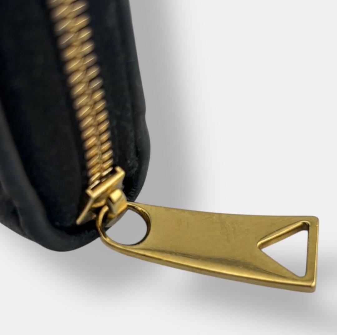 BOTTEGA VENETA ブラック キルティング 長財布