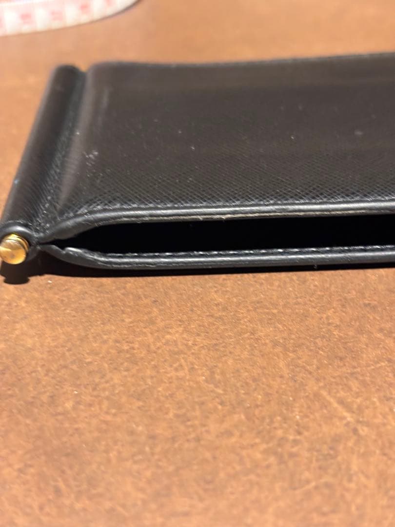 PRADA(プラダ) サフィアーノ マネークリップ 黒